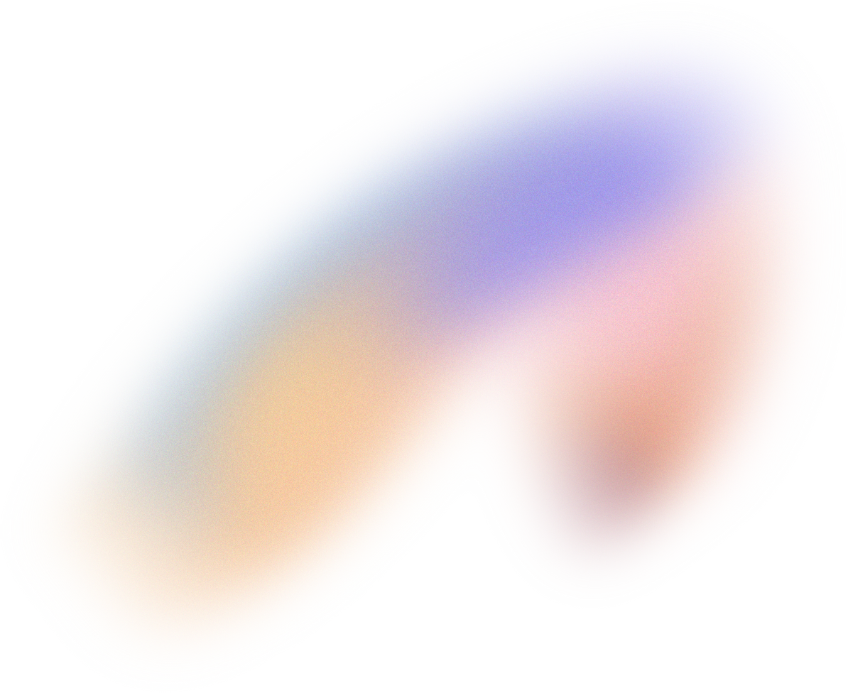 Glowy Gradient Abstract Brush Stroke Blob